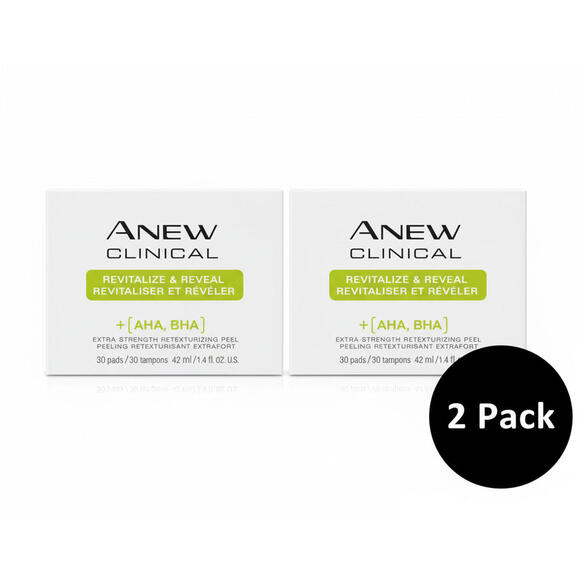 2 Pack Avon ANEW Clinical Revitalize & Reveal +AHA Advanced Wrinkle Corrector - Picture 1 of 3